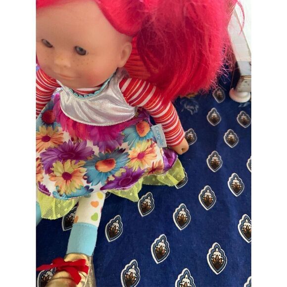 Rare French Corolle Les Dollies Toffee Apple Red Hair Cloth Vinyl Freckle Face 1 - Picture 6 of 11